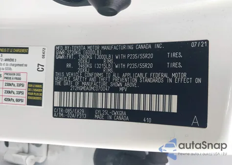 2021 Lexus Rx 450H z USA, uszkodzony, nr VIN 2T2HGMDA0MC070047